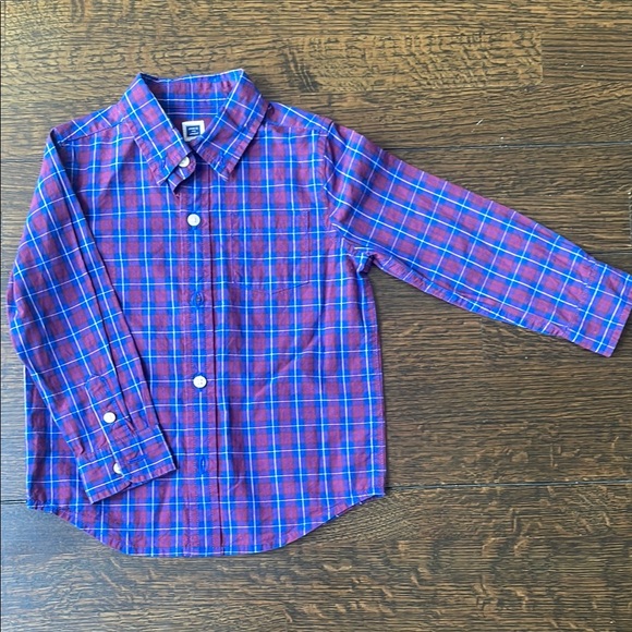 Janie and Jack Holiday Button Down Shirt - Picture 1 of 3